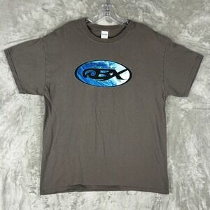 Gildan Outer Banks NC OBX Graphic T-Shirt Mens Large Charcoal Grey Heavy Cotton